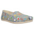 Фото #2 товара TOMS Alpargata Graphic Slip On Womens Grey Flats Casual 10017284T