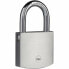 Key padlock Yale Brass Steel Rectangular Silver