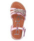 Фото #9 товара Big Girl's Strappy Sandal with Cute Rhinestone Tubular Bow Polyurethane Sandals