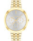 ფოტო #1 პროდუქტის Women's Multifunction Gold-Tone Stainless Steel Bracelet Watch 38mm