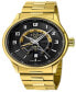 ფოტო #1 პროდუქტის Men's Giromondo Gold-Tone Stainless Steel Watch 42mm