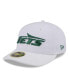 Men's White New York Jets Wordmark Omaha Low Profile 59FIFTY Fitted Hat