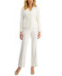 Women's Notch-Collar Pantsuit, Regular and Petite Sizes