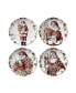 Christmas Story 4 Piece Dessert Plate