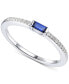 ფოტო #1 პროდუქტის Sapphire (1/5 ct. t.w.) & Diamond (1/20 ct. t.w.) Ring in Sterling Silver (Also in Ruby)