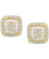 Diamond Baguette Square Stud Earrings (1/2 ct. t.w.) in 14k Gold , 14k White Gold or 14k Rose Gold