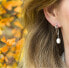 Silver earrings with real pearls AGUC2615P