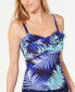 Фото #1 товара Island Escape 260409 Women's Santorini Tankini Top Swimwear Multi Size 8