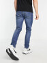 Фото #3 товара Only & Sons slim fit mid wash blue jeans