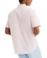 ფოტო #2 პროდუქტის Men's Striped Seersucker Short Sleeve Button-Down Shirt