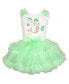 Фото #1 товара Платье для малышей Popatu Маленькая Русалочка, с морскими созданиями, союзка с оборками