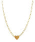 ფოტო #1 პროდუქტის Heart Necklace with Paperclip Chain