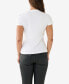 ფოტო #2 პროდუქტის Women's Short Sleeve Retro Crystal Slim Crew T-shirt