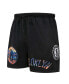 Фото #3 товара Men's Black Brooklyn Nets City Scape Mesh Shorts