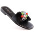 Фото #1 товара Comfortable S.Barski KV W OLI216A black flip-flops with beads