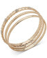 Gold-Tone 3-Pc. Set Pavé Bangle Bracelets