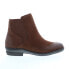 David Tate Torrey Womens Brown Wide Nubuck Zipper Ankle & Booties Boots 6