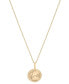ფოტო #3 პროდუქტის Diamond Pisces Disc 18" Pendant Necklace (1/10 ct. t.w.) in Gold Vermeil, Created for Macy's