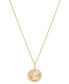 Diamond Pisces Disc 18" Pendant Necklace (1/10 ct. t.w.) in Gold Vermeil, Created for Macy's