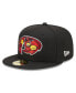 Фото #2 товара Men's Black Rochester Red Wings Marvel x Minor League 59FIFTY Fitted Hat