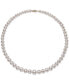 Фото #2 товара Belle de Mer cultured Freshwater Pearl (5-10mm) Graduated 18" Strand Necklace in 14k Gold, Created for Macy's
