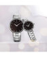 ფოტო #4 პროდუქტის Women's Swiss Faceto Diamond (1/4 ct. t.w.) Stainless Steel Bracelet Watch 28mm