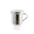 Cup with Tea Filter Quid Serenia Transparent Glass Stainless steel 350 ml (12 Units)