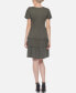 ფოტო #2 პროდუქტის Women's Short Sleeve V-Neck Tiered Dress