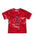 Фото #2 товара Toddler Boys and Girls Red Los Angeles Angels Field Ball T-shirt and Shorts Set