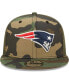 ფოტო #2 პროდუქტის Men's Camo, Olive New England Patriots Trucker 9FIFTY Snapback Hat