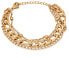 Luxury triple bracelet made of gold-plated steel