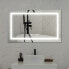 LED Bathroom Vanity Mirror, 40 X 24 Inch, Anti Fog, Night Light, Time, Temperature, Dimmable