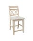 Фото #1 товара Canyon Collection Counter Height Double X-Back Stool