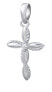 Фото #2 товара Charming silver pendant Cross with zircons Darius FW3968