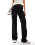 Фото #1 товара Selected Femme Alice wide leg jean in black