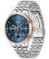 ფოტო #2 პროდუქტის Men's Chronograph Avery Stainless Steel Bracelet Watch 42mm