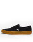 Vans classic slip on gum sole trainers in black Черный, 47 - фото #1