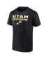 Фото #4 товара Men's Black, White Utah Jazz Two-Pack Just Net T-shirt Combo Set