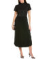 Фото #1 товара Tash + Sophie Pleated Skirt Midi Dress Women's