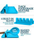 Фото #3 товара Подставка для кухонных инструментов из силикона с поддоном Zulay Kitchen для нескольких инструментов - Синяя