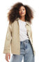 JDY short trench jacket in beige