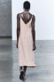 Фото #7 товара Длинное платье из 100% льна — zw collection ZARA