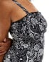 Yours swimsuit in paisley print tropisches Muster, EU 54 - фото #4