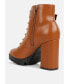 Фото #2 товара Women's grahams faux leather lace up boots