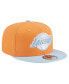 ფოტო #2 პროდუქტის Men's Orange/Light Blue Los Angeles Lakers 2-Tone Color Pack 9Fifty Snapback Hat