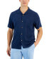 ფოტო #1 პროდუქტის Men's Al Fresco Tropics Silk Short-Sleeve Shirt