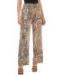 Фото #1 товара Women's Printed High-Rise Drawstring-Waist Pants