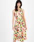 Фото #4 товара Women's Jenna Floral-Print Fit & Flare Dress