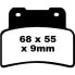 EBC FA Series Organic FA432 Brake Pads