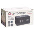 Фото #2 товара Часы-будильник с беспроводным зарядным Чёрный PVC Деревянный MDF 15 x 7,5 x 7 cm (12 штук)